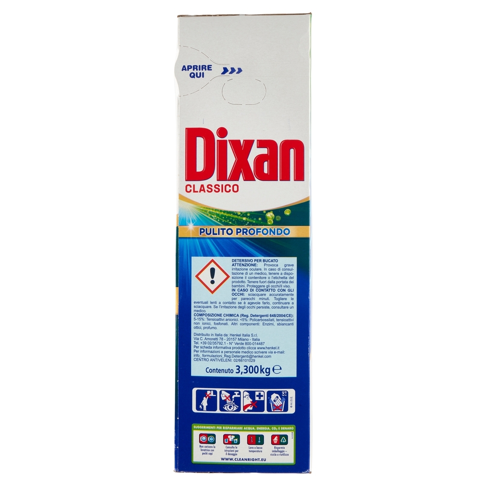 DIXAN Polvere Classico 60 lavaggi 3,300 kg
